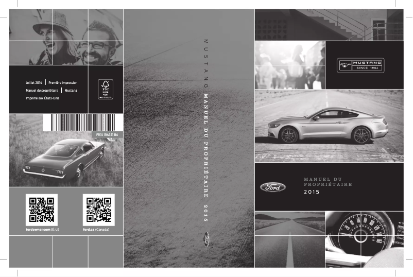 Image de la première page du manuel de l'appareil Mustang (2015)