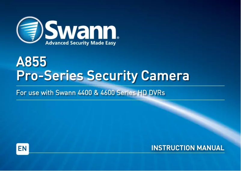 Page n°1 - Manuel utilisateur Swann SWPRO-A855PK2