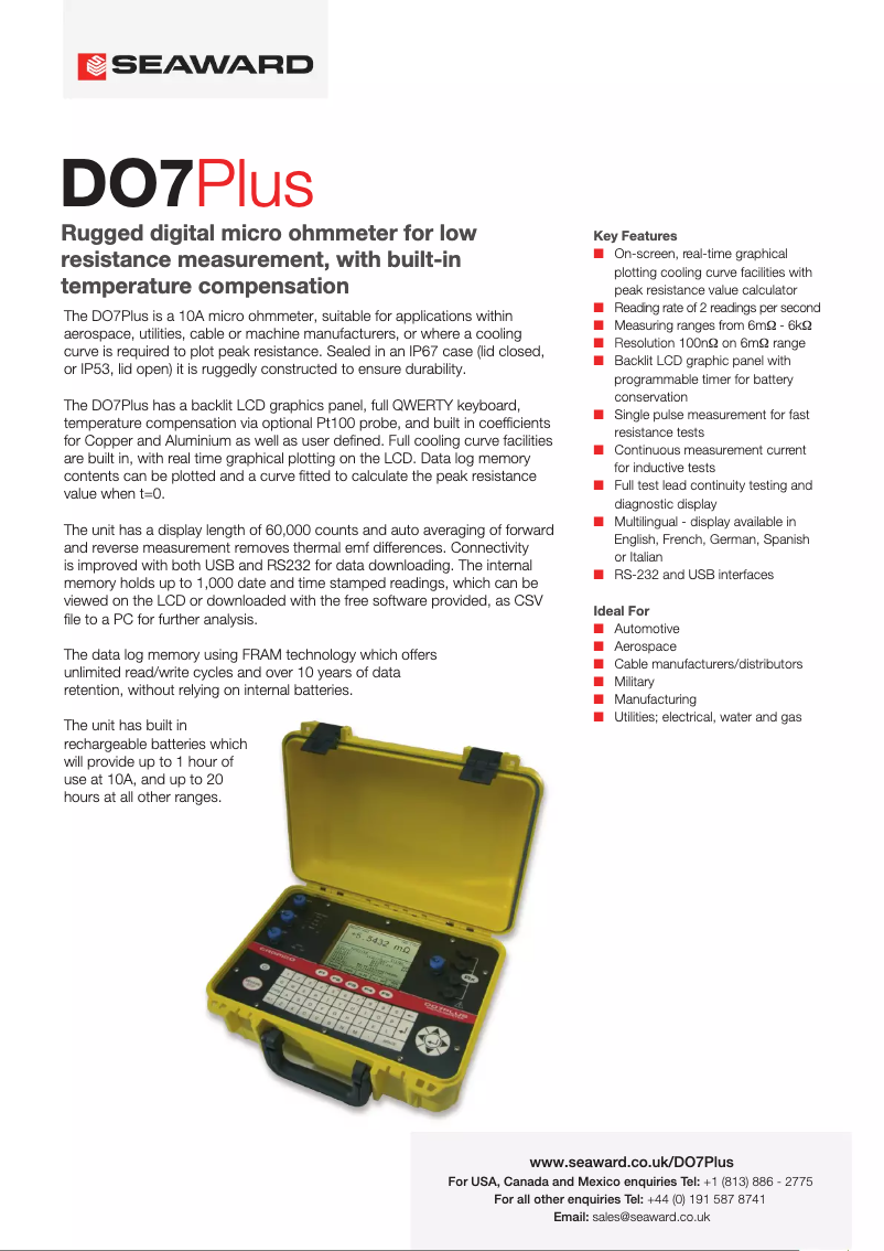 Page n°1 - Fiche technique Cropico DO7 PLUS