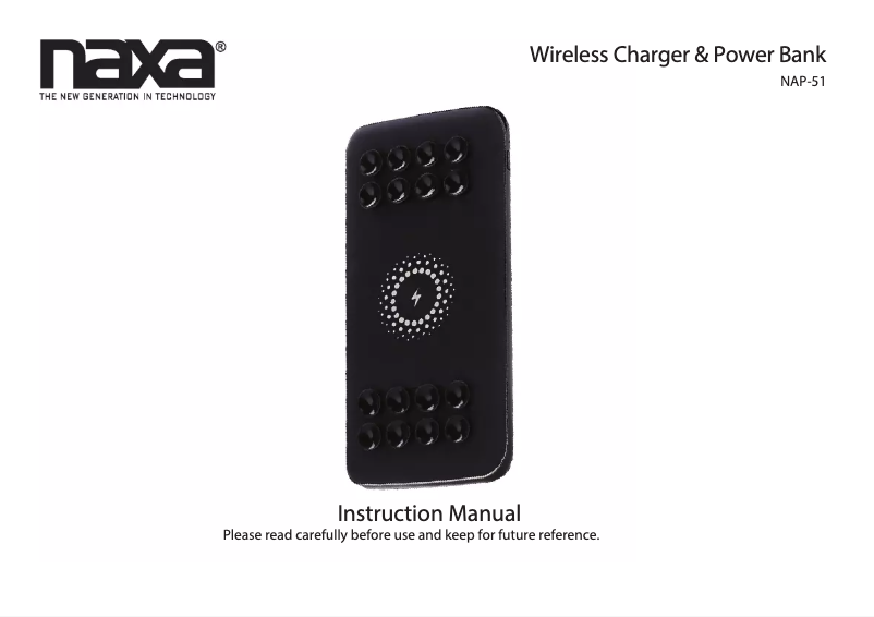 Page 1 de la notice Manuel utilisateur Naxa NAP-51