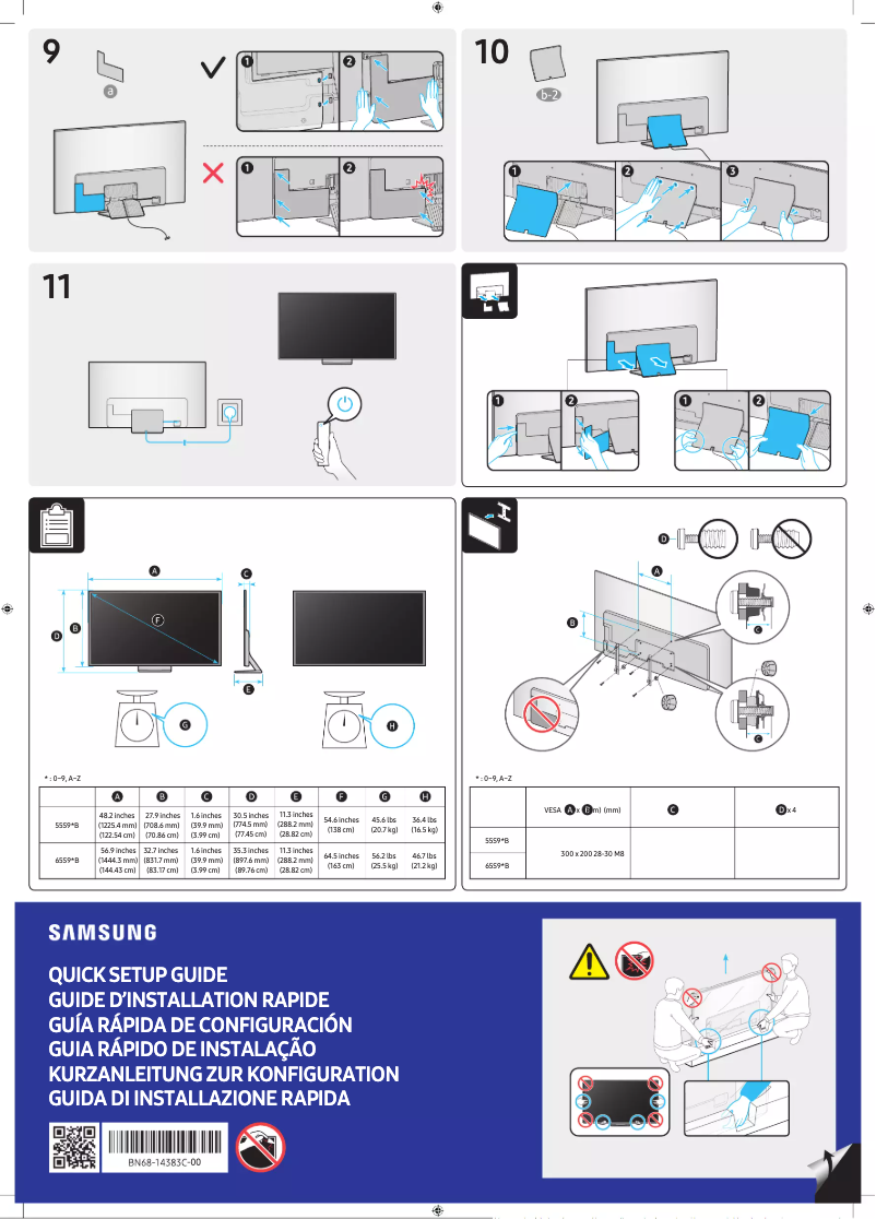 Page n°1 - Manuel utilisateur Samsung QA55S95BAK