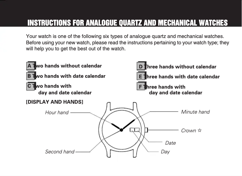 Page 1 de la notice Manuel utilisateur Seiko SGG719P1