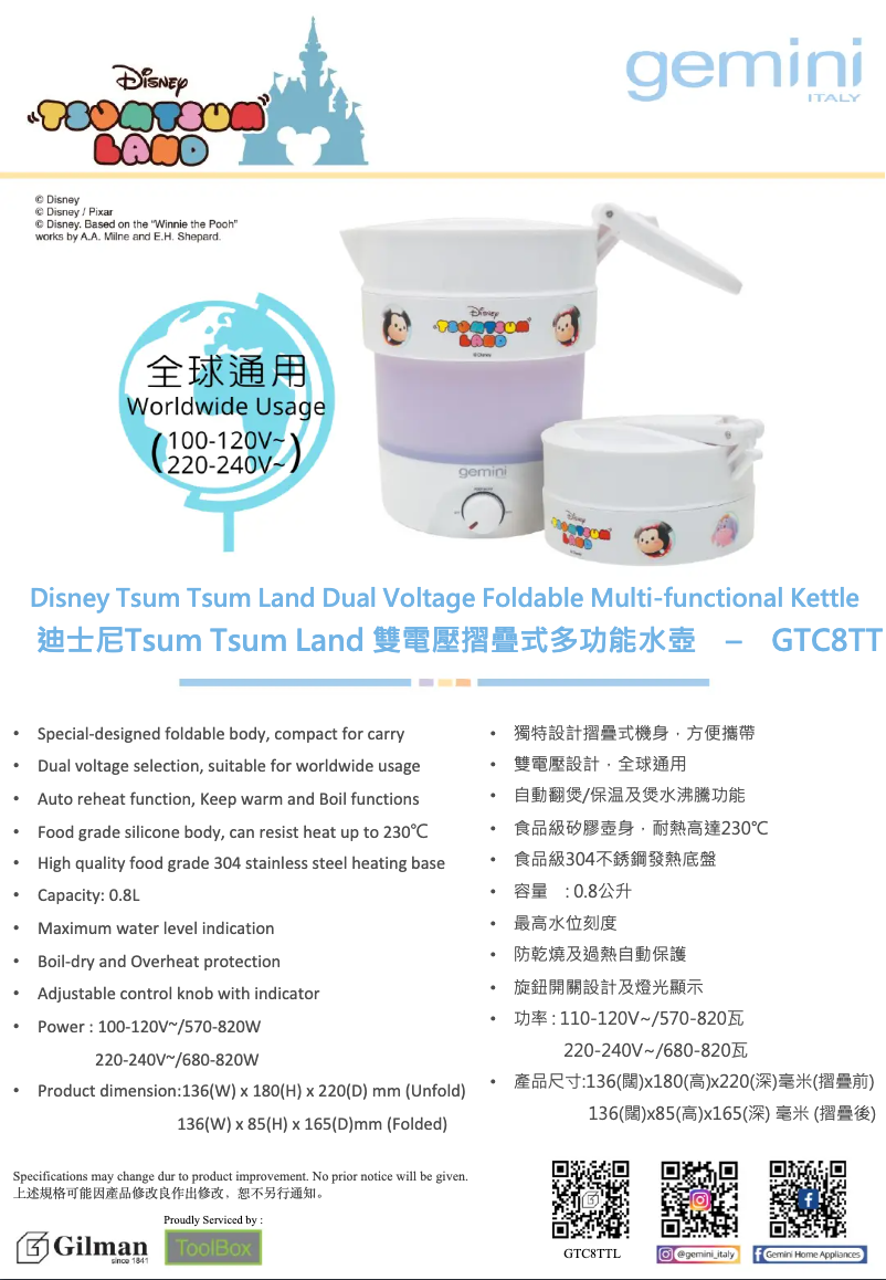 Image de la première page du manuel de l'appareil GTC8TTL