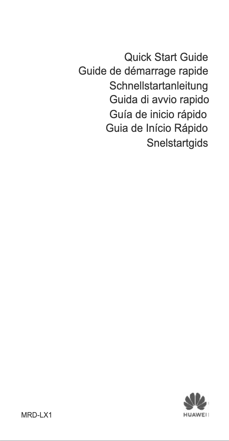 Image de la première page du manuel de l'appareil Y6 (2019)