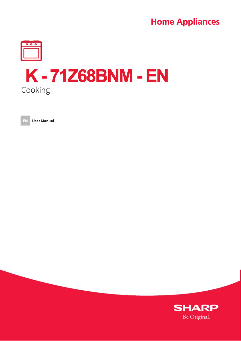 Page 1 de la notice Manuel utilisateur Sharp K-71Z68BNM-EN