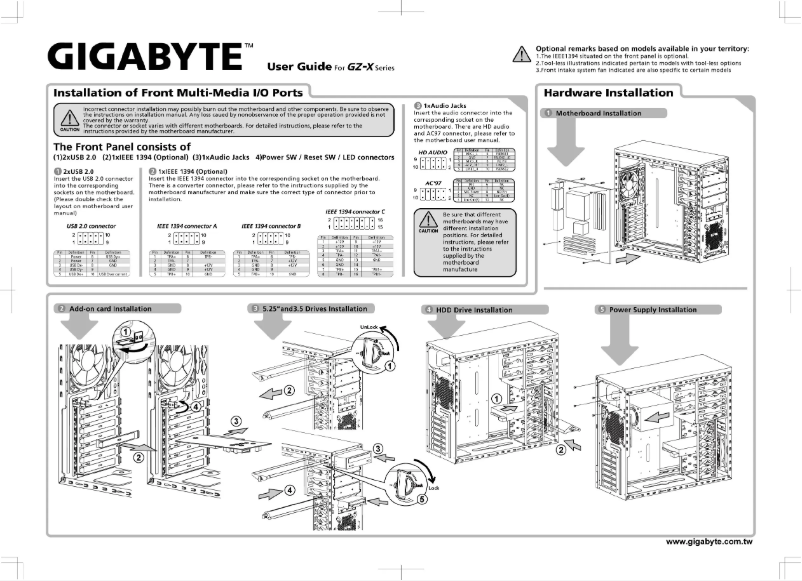 Página 1 del manual Manual de usuario Gigabyte GZ-KXA