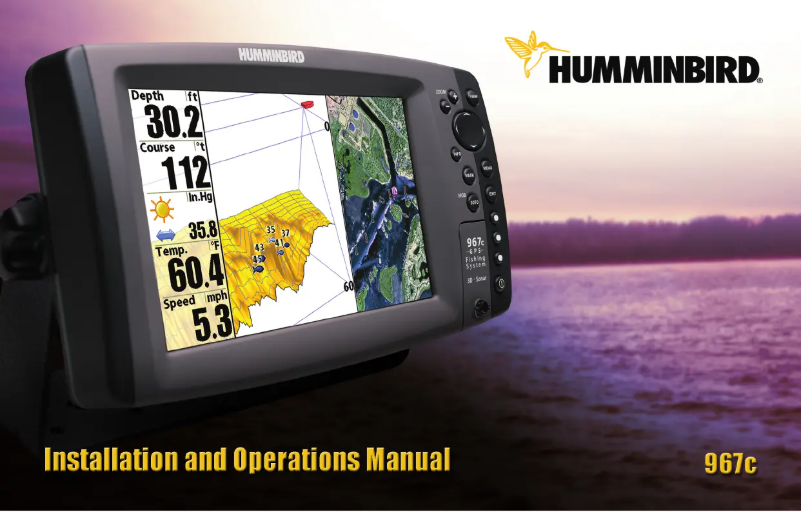 Página 1 del manual Manual de usuario Humminbird 967c