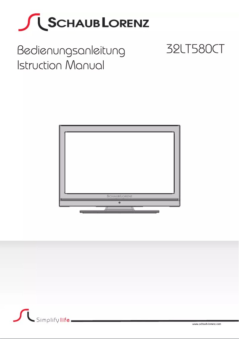 Página 1 del manual Manual de usuario Schaub Lorenz 32LT580CT