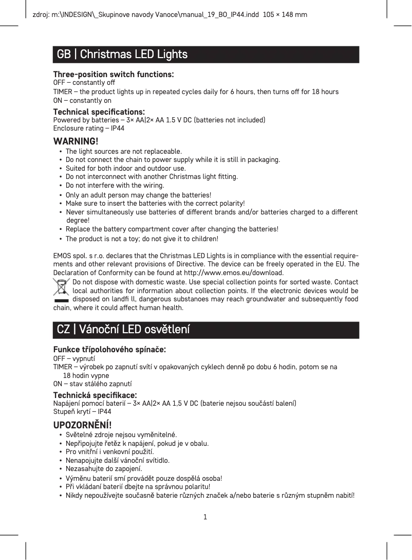 Image de la première page du manuel de l'appareil D4FW02