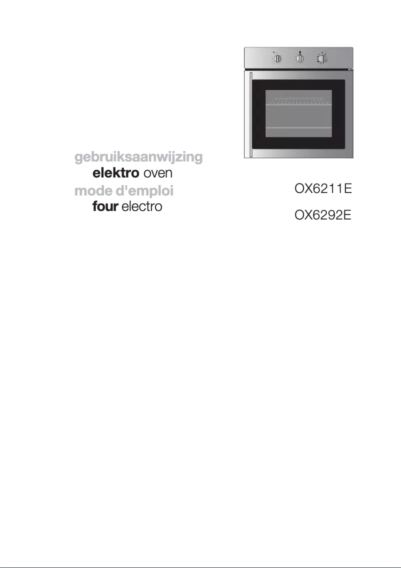 Image de la première page du manuel de l'appareil OX6211E