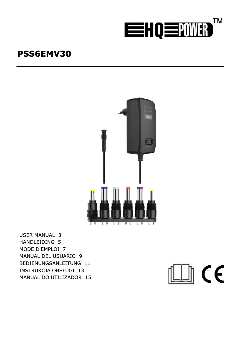 Page n°1 - Manuel utilisateur HQ Power PSS6EMV30