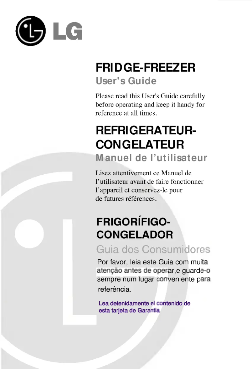 Page 1 de la notice Manuel utilisateur LG GC-204SQ