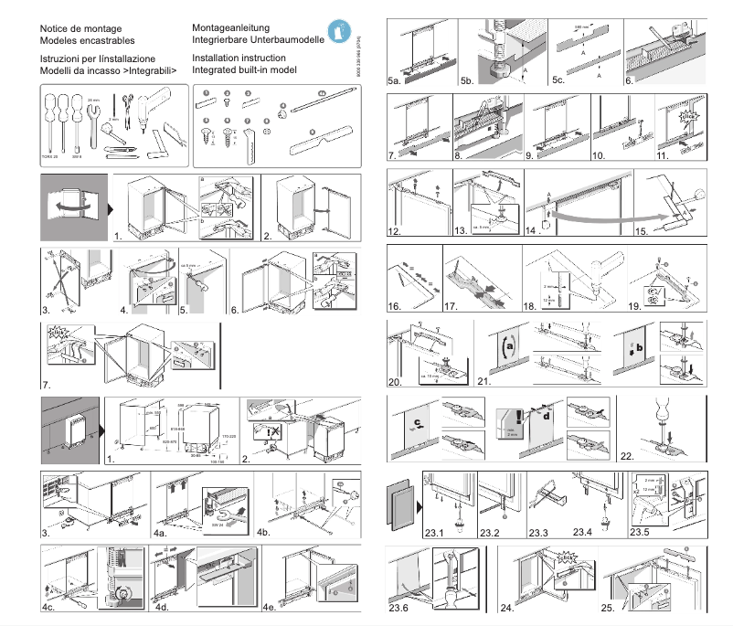 Page 1 de la notice Guide d'installation Siemens KU15RA50I