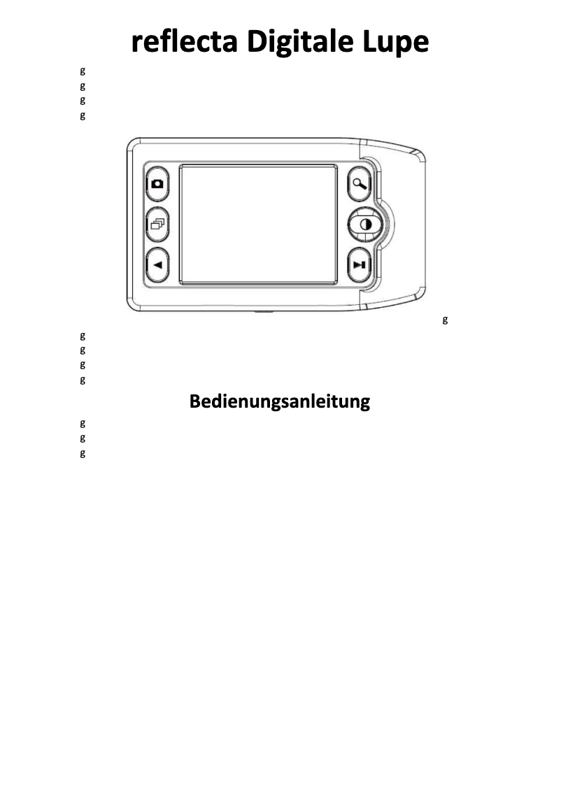 Page n°1 - Manuel utilisateur Reflecta Digital Magnifier