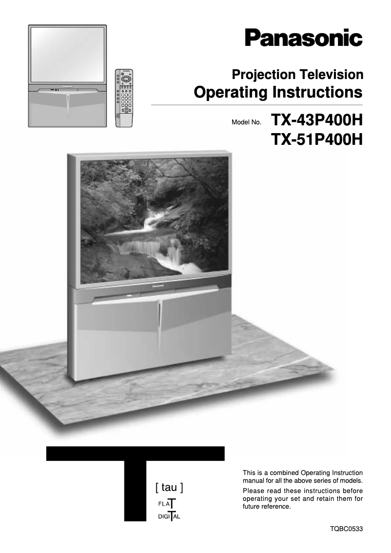 Page 1 de la notice Manuel utilisateur Panasonic TC-51P400H