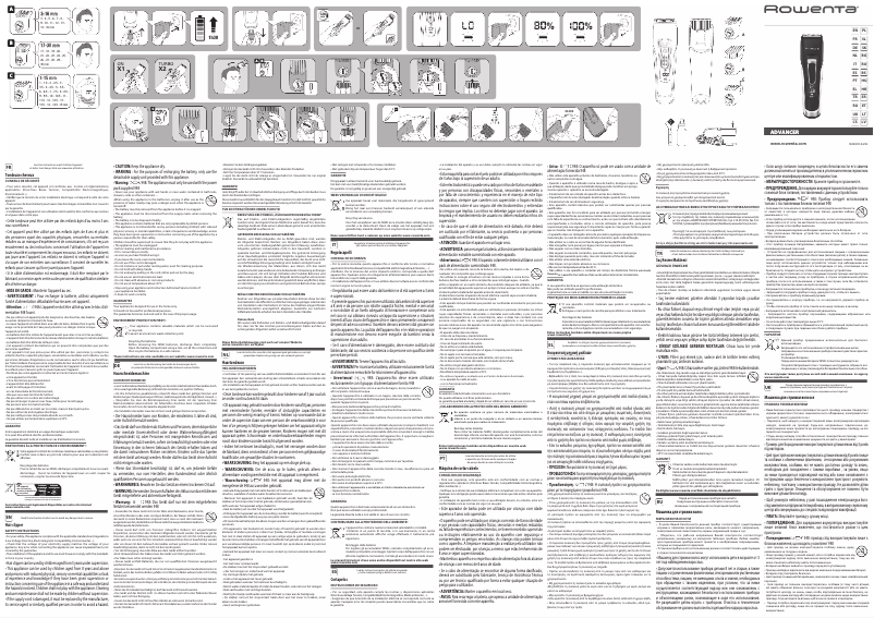 Page 1 of the manual User Manual Rowenta Advancer TN5241