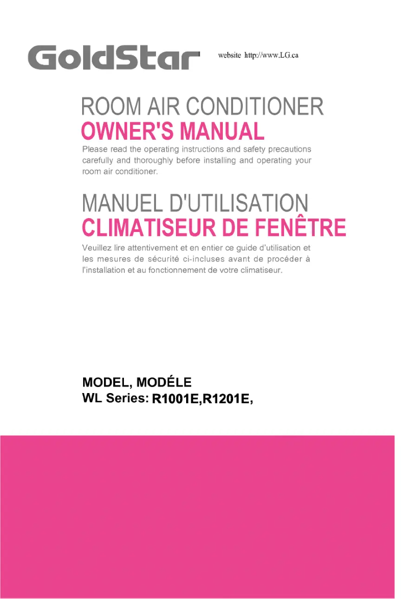 Page 1 de la notice Manuel utilisateur LG R1201E