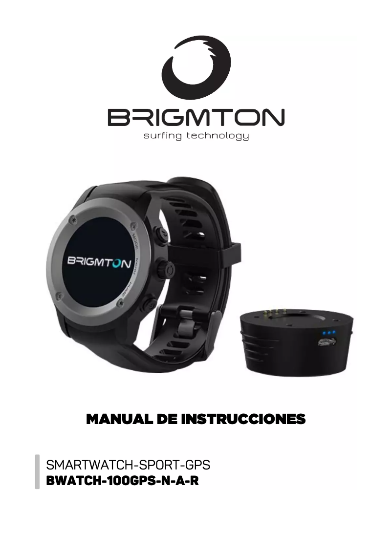 Page n°1 - Manuel utilisateur Brigmton BWATCH-100GPS-A