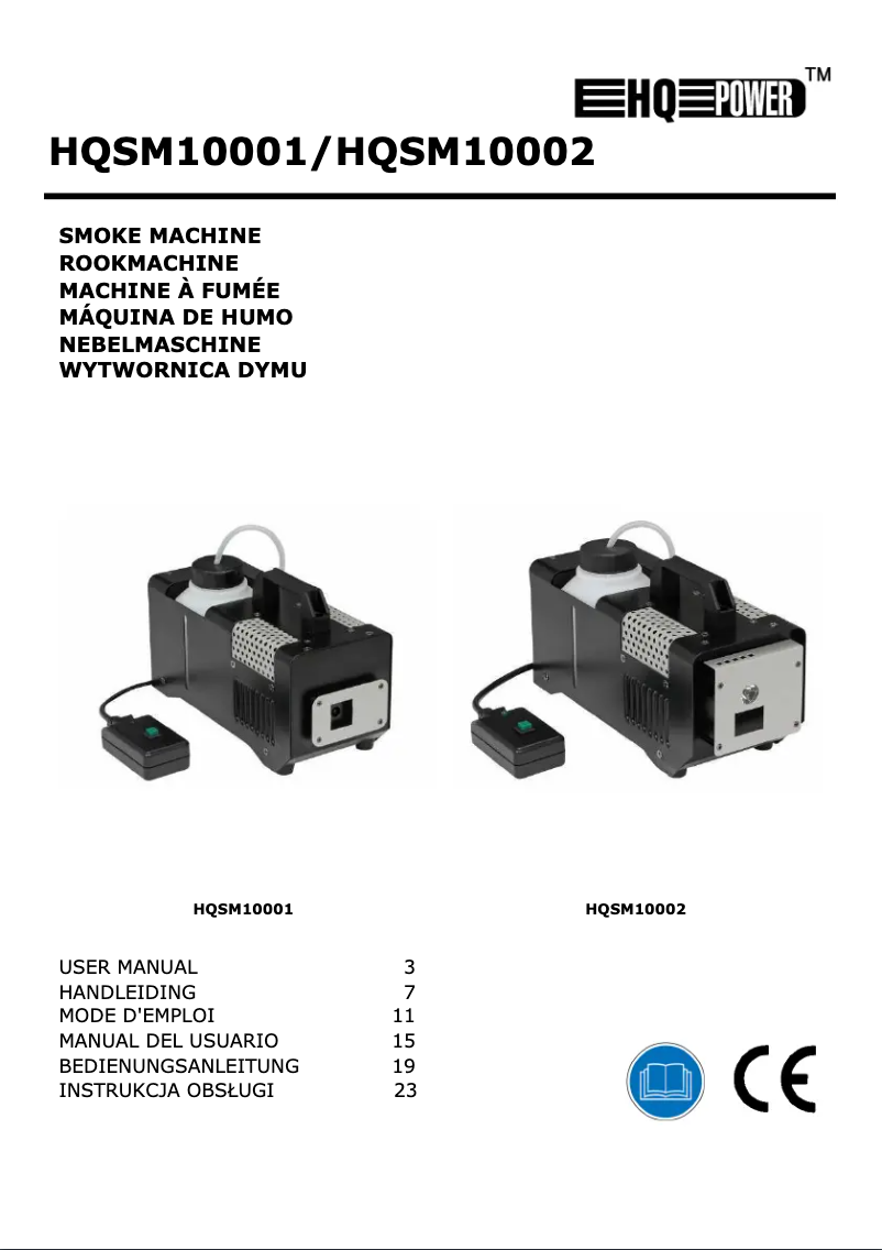 Page n°1 - Manuel utilisateur HQ Power HQSM10001