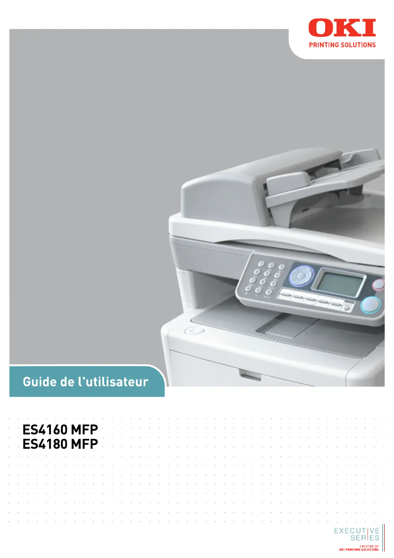 Image de la première page du manuel de l'appareil ES4160 MFP