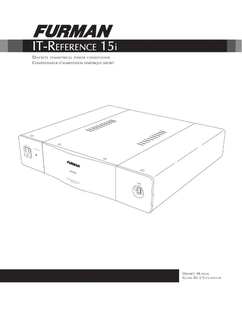 Image de la première page du manuel de l'appareil IT-Reference 15i