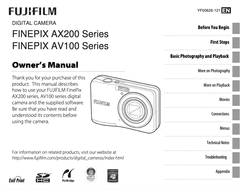 Page n°1 - Manuel utilisateur Fujifilm 351020194