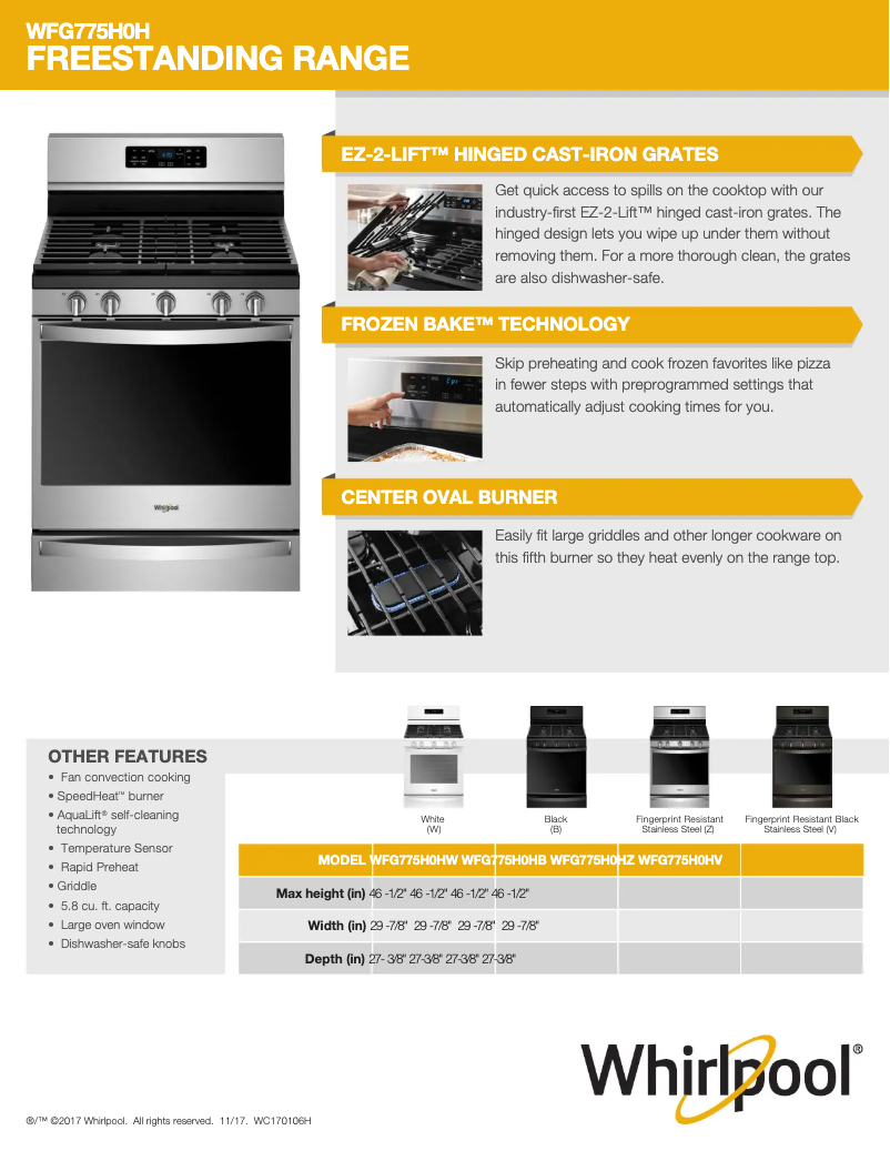 Image de la première page du manuel de l'appareil WFG975H0HZ