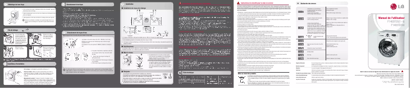 Page n°1 - Manuel utilisateur LG F1403TDS5