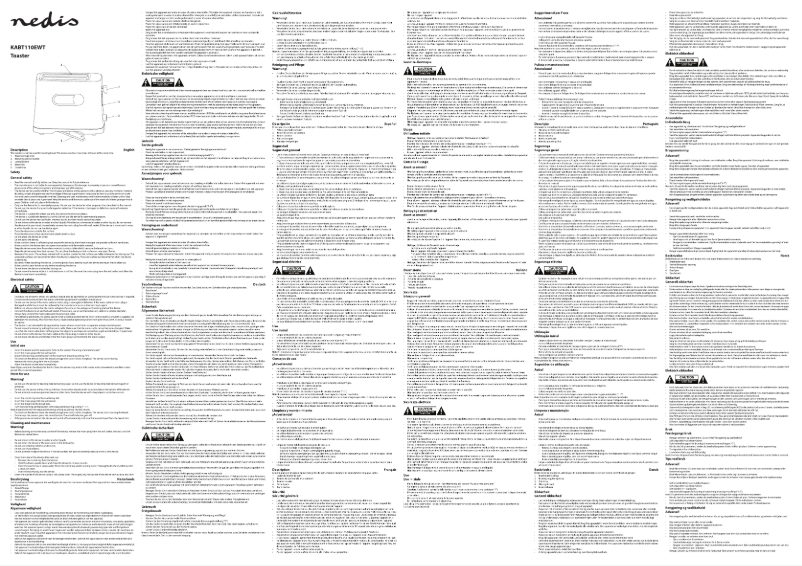 Page 1 de la notice Manuel utilisateur Nedis KABT110EWT