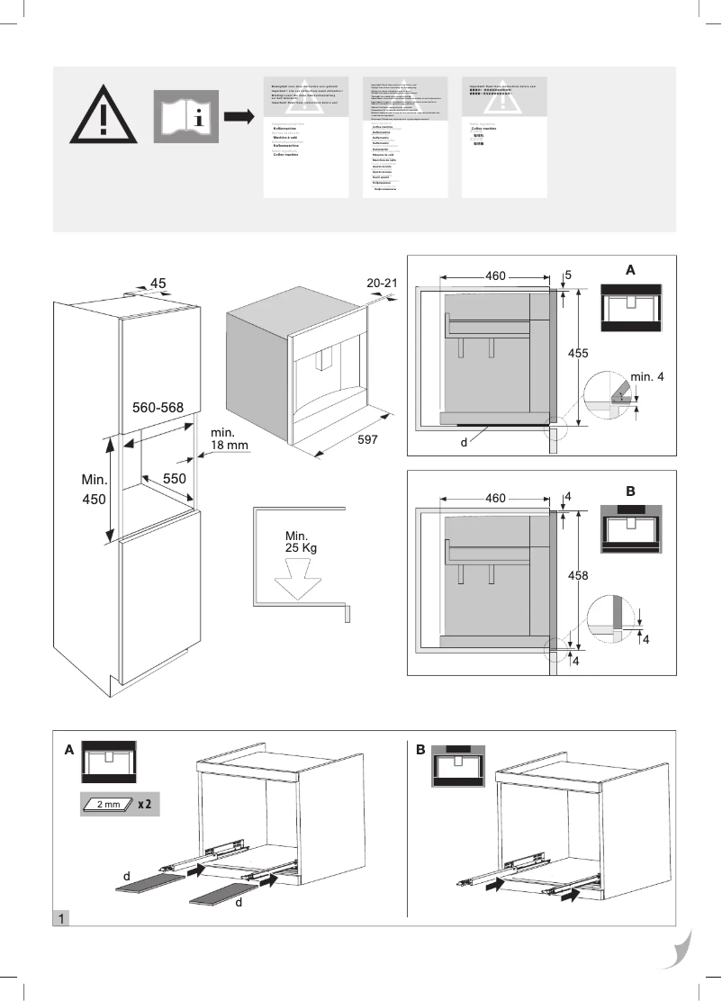 Page 1 de la notice Guide d'installation Asko CM8477S