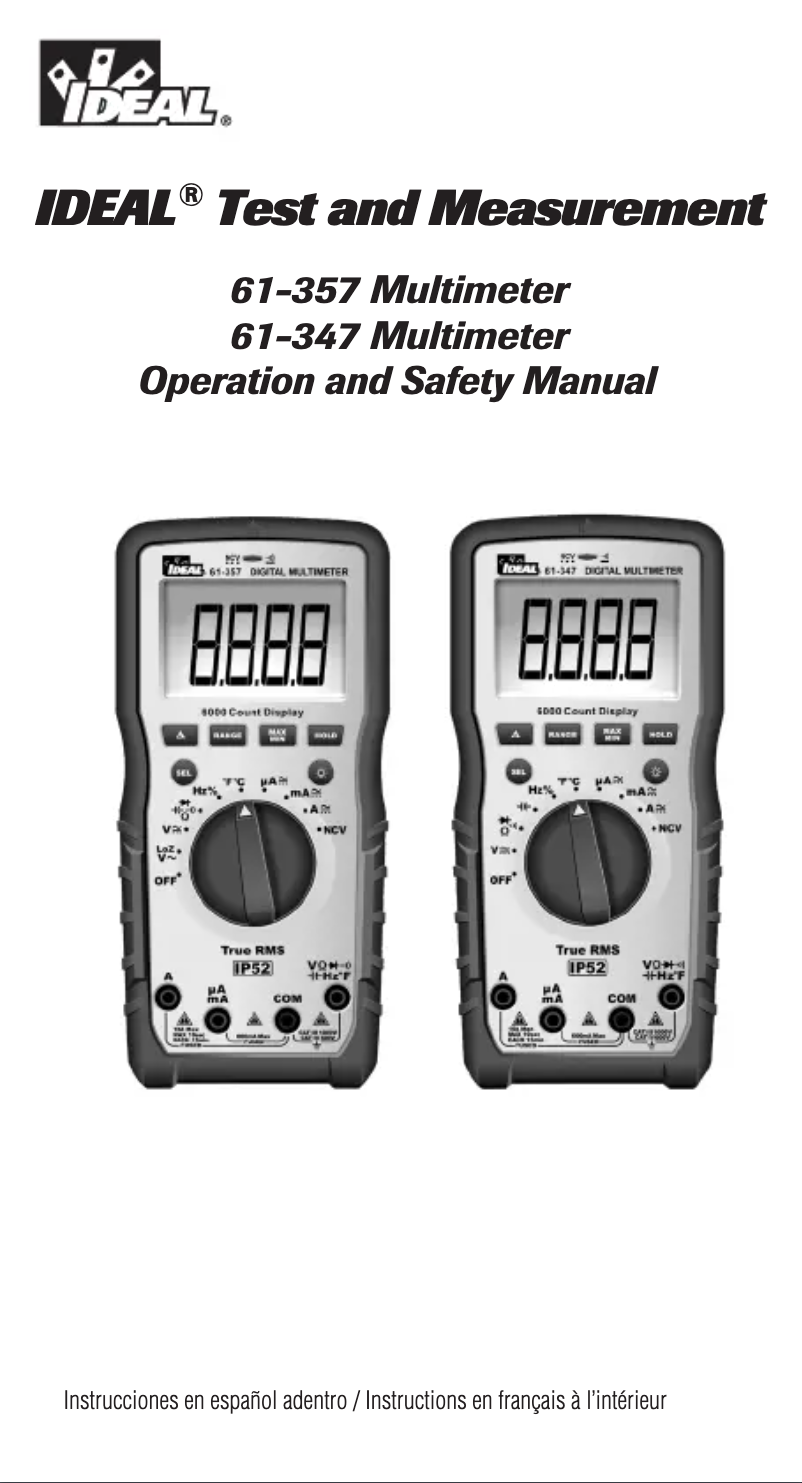 Imagen de la primera página del manual del dispositivo 61-357