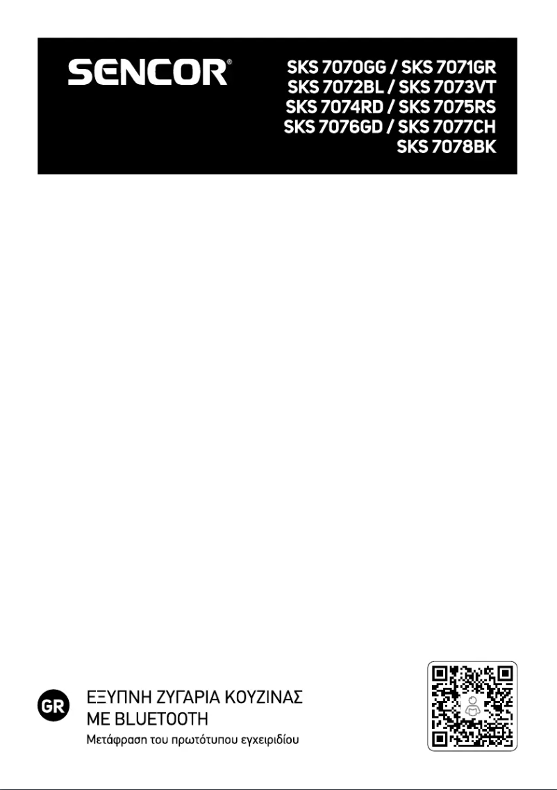 Página 1 del manual Manual de usuario Sencor SKS 7074RD