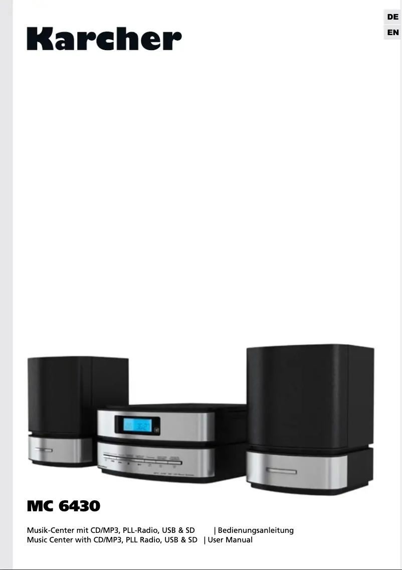 Image de la première page du manuel de l'appareil MC 6430