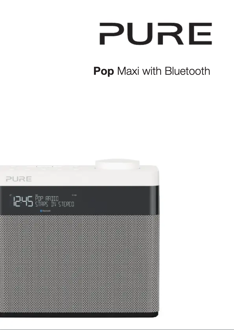 Page 1 of the manual User Manual Pure Pop Maxi with Bluetooth