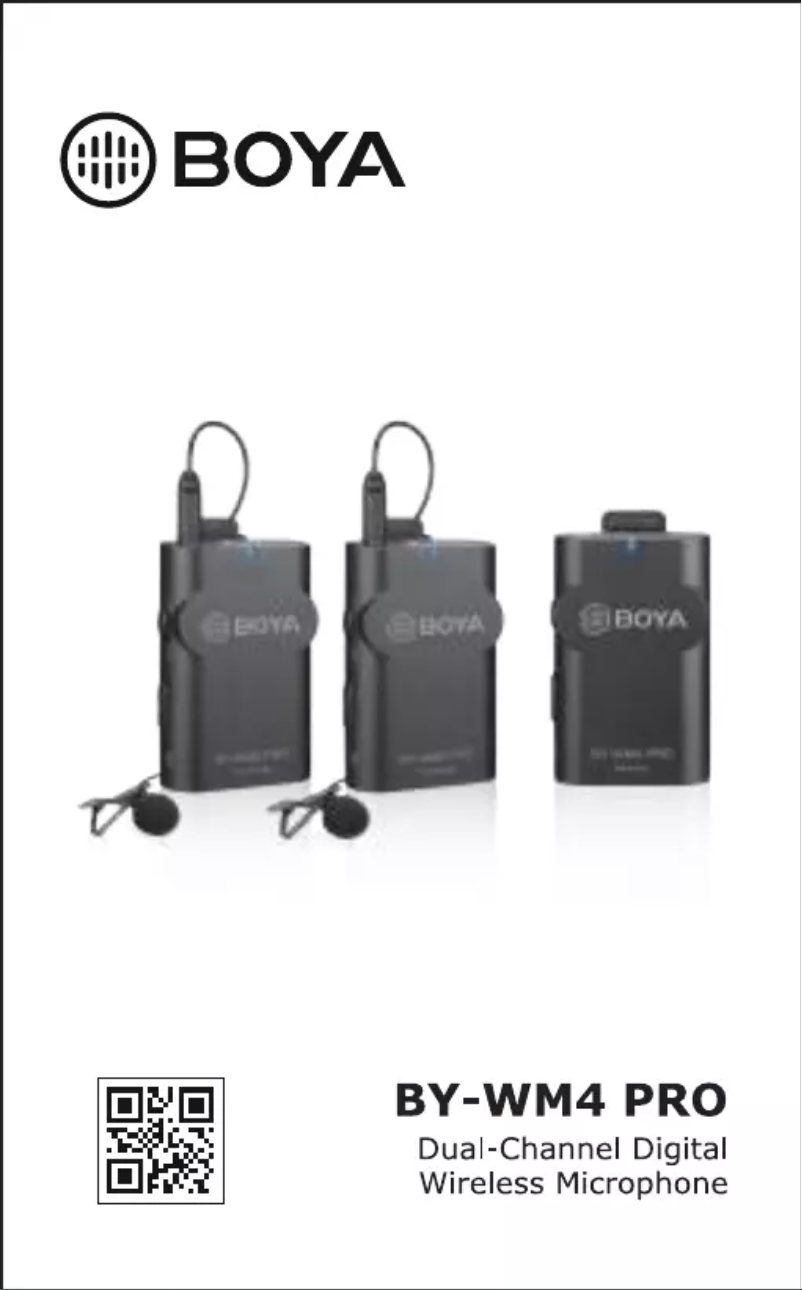 Page 1 de la notice Manuel utilisateur BOYA BY-WM4 PRO-K5