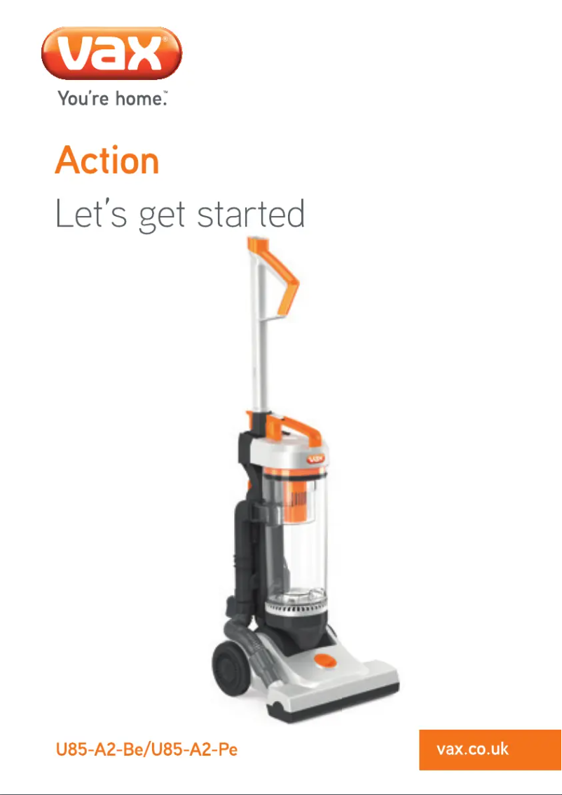 Page 1 de la notice Manuel utilisateur Vax Action Pet