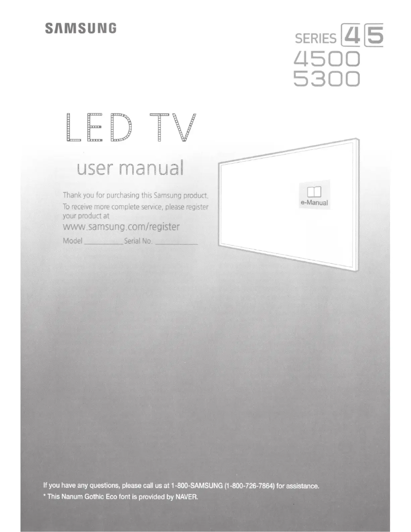 Image de la première page du manuel de l'appareil UN32N5300