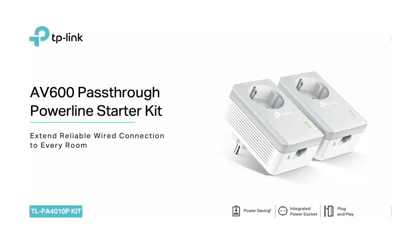 Page 1 de la notice Fiche technique TP-Link TL-PA4010P KIT