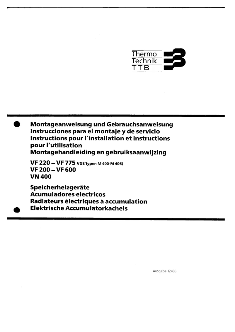 Image de la première page du manuel de l'appareil VF700HY