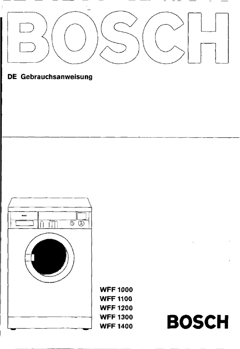 Image de la première page du manuel de l'appareil WFF1400