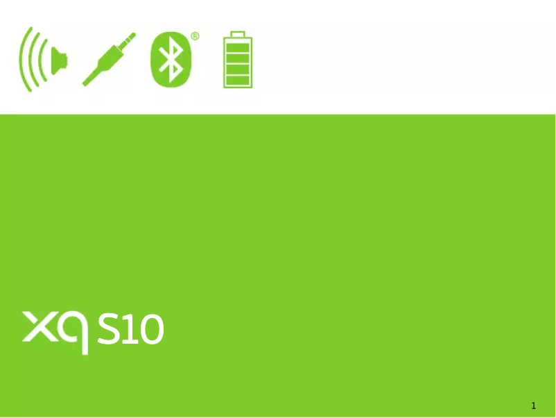 Page n°1 - Manuel utilisateur Xqisit XQ S10