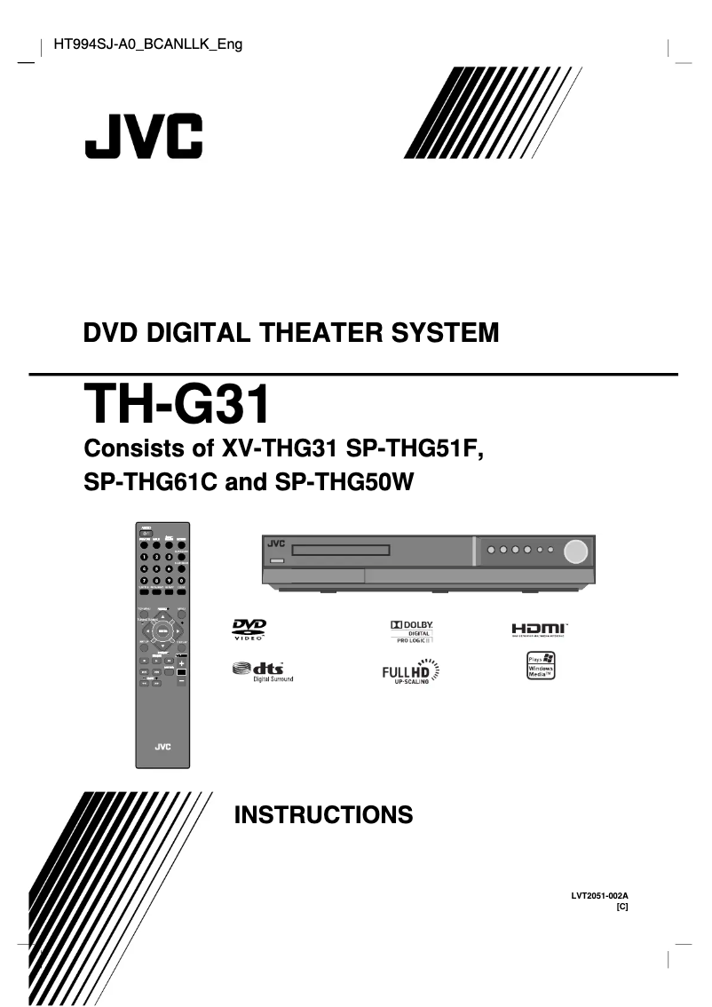 Page 1 of the manual User Manual LG TH-G31C