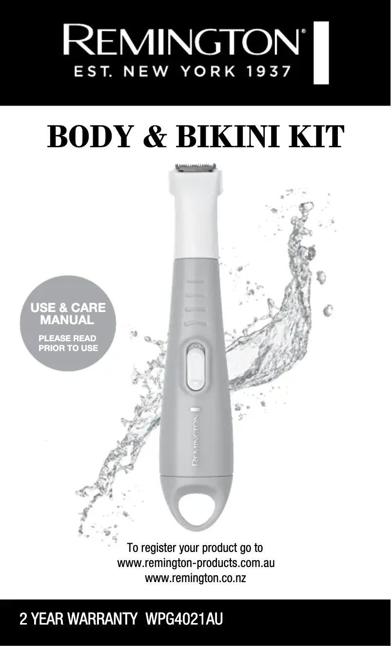 Image de la première page du manuel de l'appareil WPG4021AU