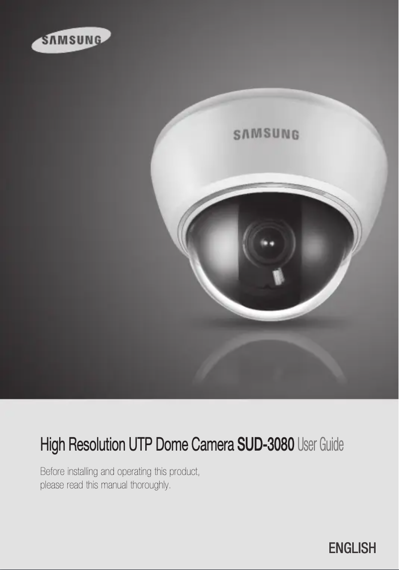 Page 1 de la notice Manuel utilisateur Samsung SUD-3080F