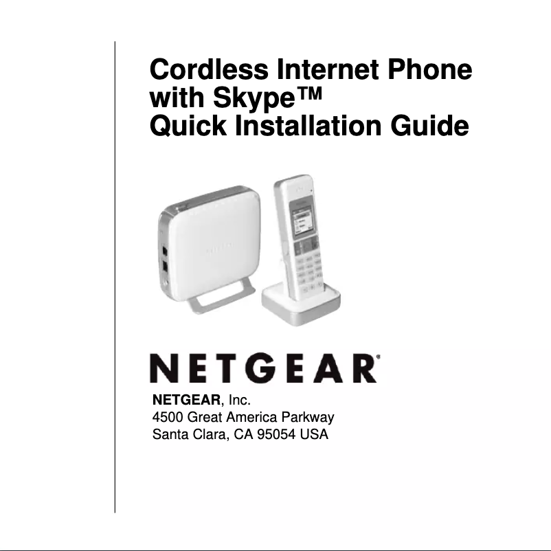 Page 1 de la notice Guide d'installation Netgear SPH200D