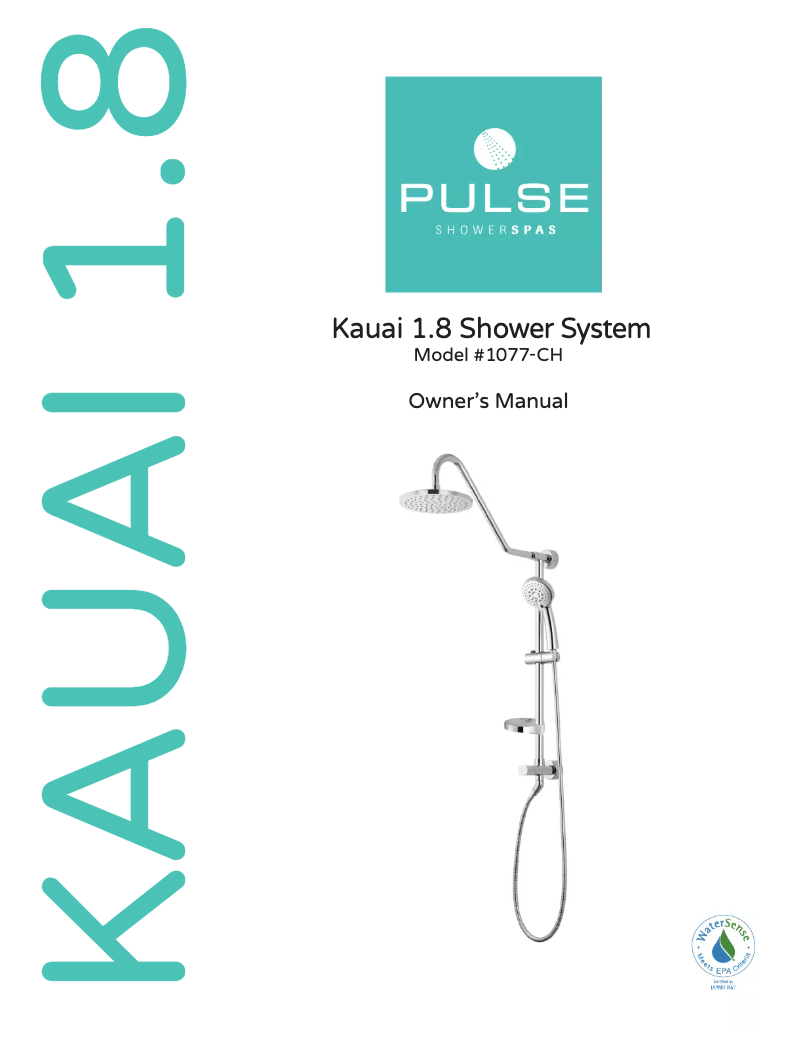 Page n°1 - Manuel utilisateur Pulse ShowerSpas Kauai 1077-CH