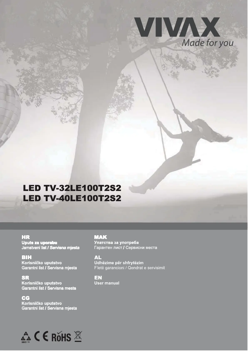 Image de la première page du manuel de l'appareil TV-32LE100T2S2