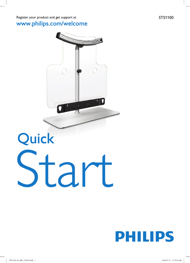 Page 1 de la notice Manuel utilisateur Philips STS1100