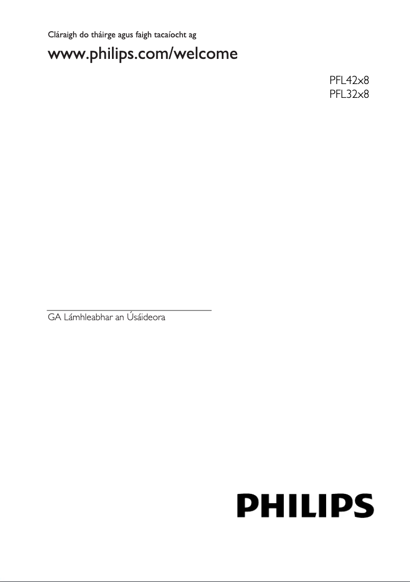 Page 1 de la notice Manuel utilisateur Philips 32PFL4268H