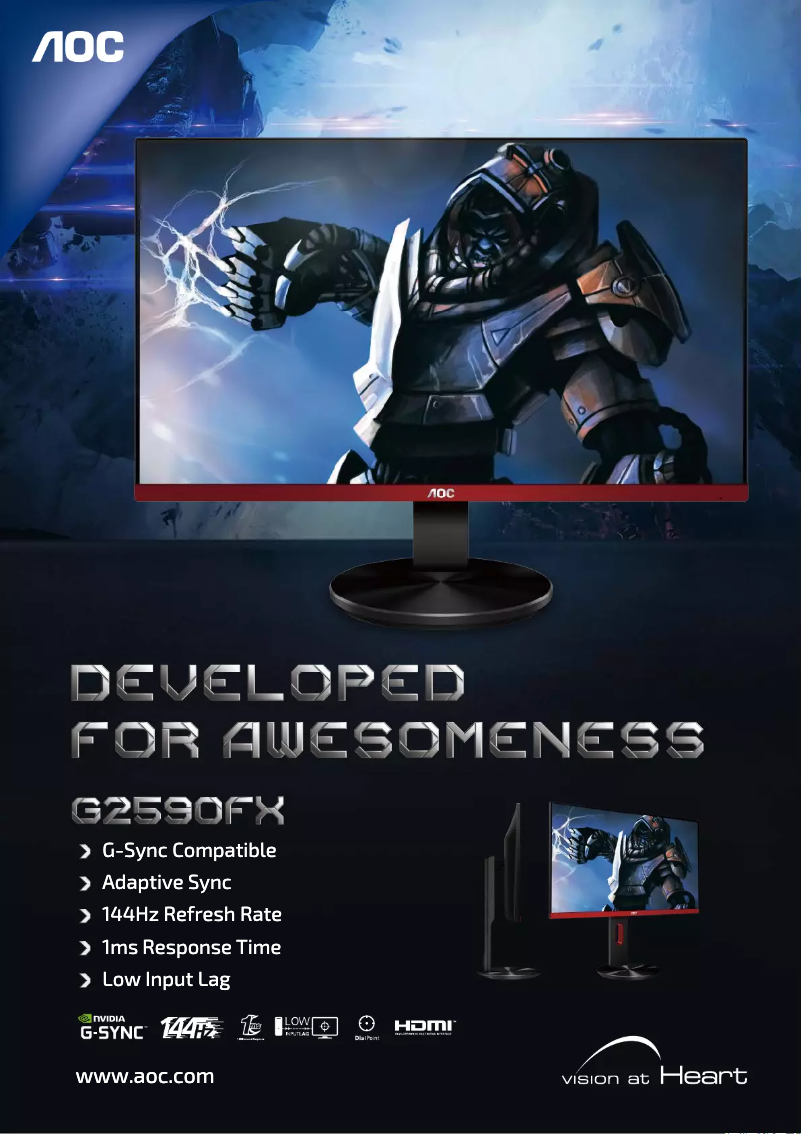 Page n°1 - Catalogue AOC Gaming G2590FX